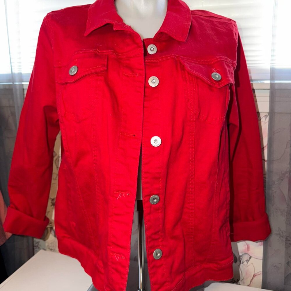 Torrid RED Denim Jacket